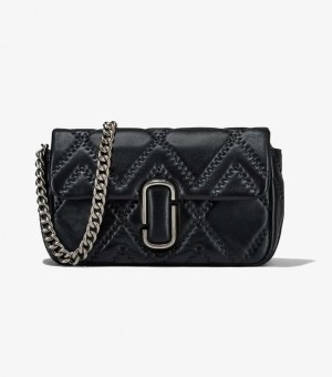  Marc Jacobs Quilted Leather J Marc Large γυναικείες τσάντες ώμου Μαύρες