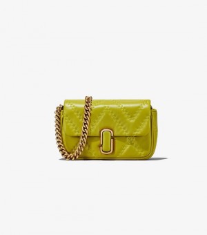  Γυναικείες τσάντες χιαστί Marc Jacobs καπιτονέ J Marc Mini Πράσινες