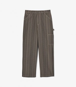  Marc Jacobs Monogram Painters Pantaloni dama Bej / Negru
