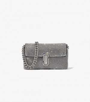  Genți Crossbody Marc Jacobs Rhinestone J Marc Mini pentru damă, gri