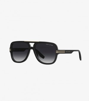  Ochelari de soare Marc Jacobs Icon Pilot pentru femei negri