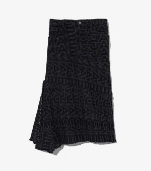  Fuste de damă Marc Jacobs Monogram Denim Negru