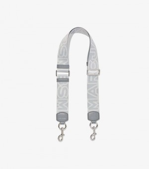  Marc Jacobs Outline Logo Curea cu chingă Accesorii pentru geantă damă Alb